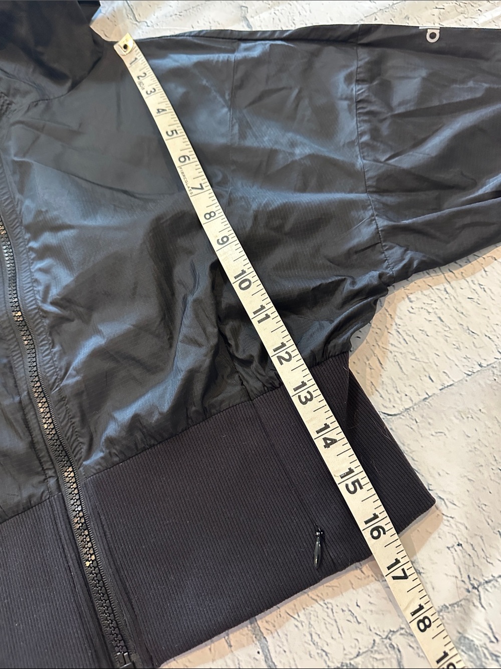 ALO Women's Black Hooded Bomber Jacket - Casual Zip-Up - Picture 9 of 11